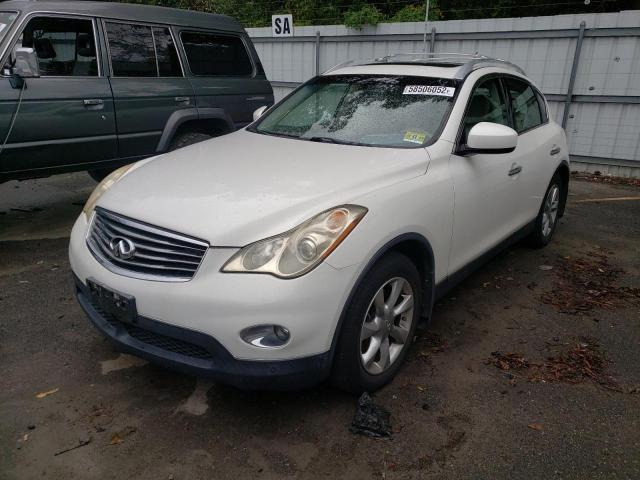 JNKAJ09F28M354260 - 2008 INFINITI EX35 BASE WHITE photo 2