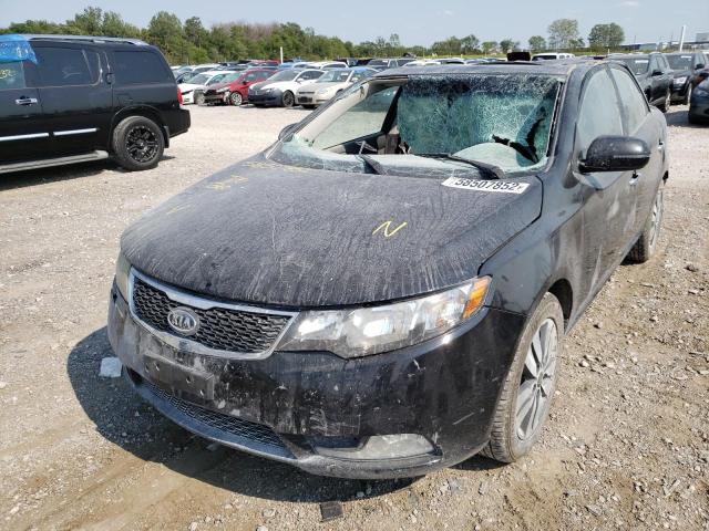 KNAFU4A23D5669939 - 2013 KIA FORTE EX BLACK photo 2