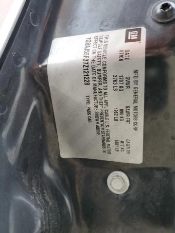 1G8AJ55F37Z121228 - 2007 SATURN ION LEVEL SILVER photo 10