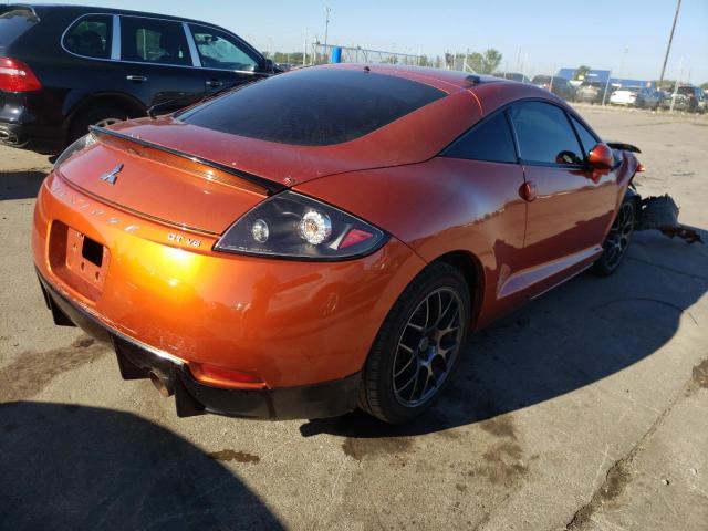 4A3AK34T78E021573 - 2008 MITSUBISHI ECLIPSE GT ORANGE photo 4