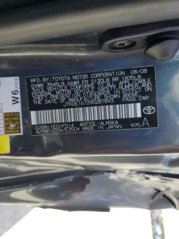 JTKDE167290287893 - 2009 TOYOTA SCION TC Gris photo 10