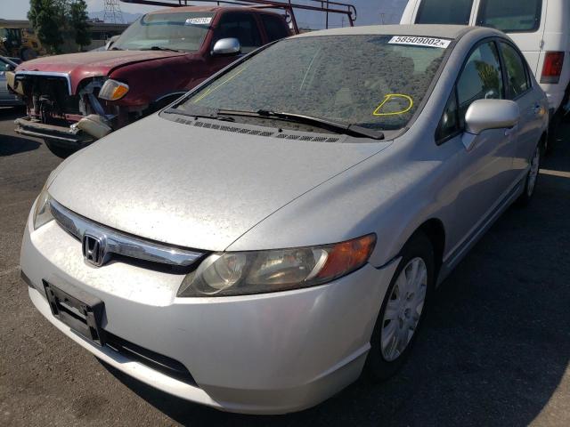 1HGFA46577L000623 - 2007 HONDA CIVIC GX SILVER photo 2