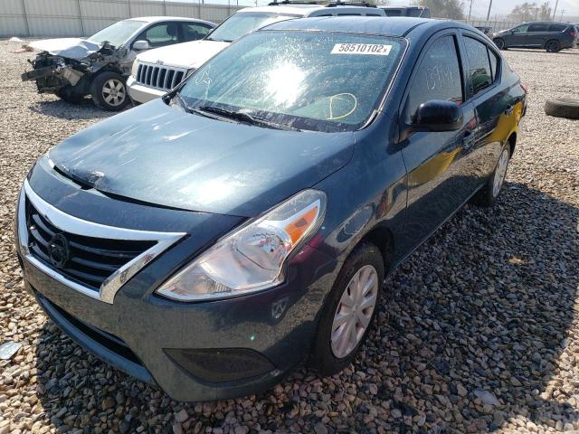 3N1CN7AP4FL812953 - 2015 NISSAN VERSA S BLACK photo 2