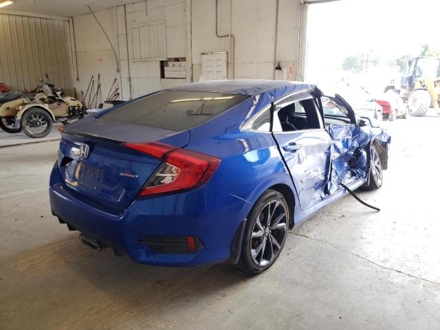 19XFC2F84LE022637 - 2020 HONDA CIVIC SPOR BLUE photo 4