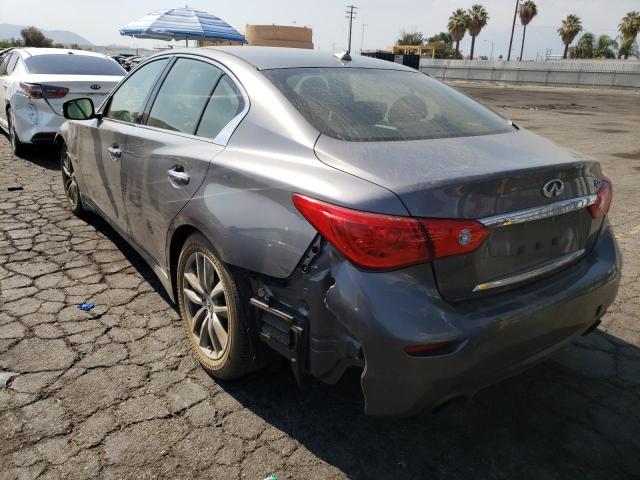 JN1EV7AP9GM300086 - 2016 INFINITI Q50 PREMIU GRAY photo 3