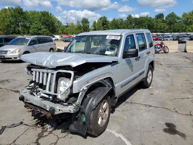 1C4PJMAKXCW109635 - 2012 JEEP LIBERTY SP SILVER photo 2