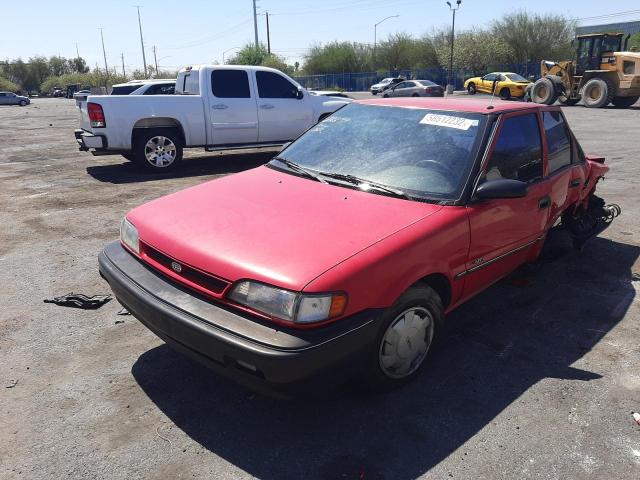 1Y1SK5460MZ075860 - 1991 GEO PRIZM BASE RED photo 2