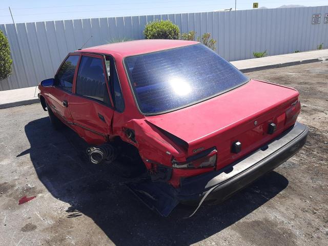 1Y1SK5460MZ075860 - 1991 GEO PRIZM BASE RED photo 3