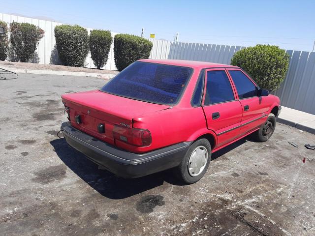 1Y1SK5460MZ075860 - 1991 GEO PRIZM BASE RED photo 4