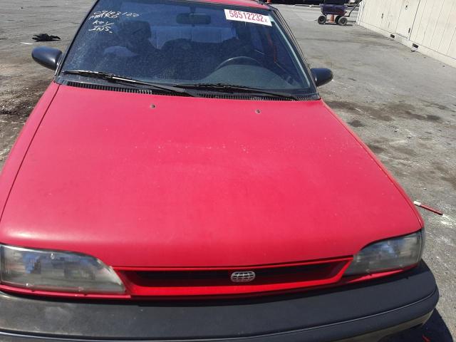 1Y1SK5460MZ075860 - 1991 GEO PRIZM BASE RED photo 7