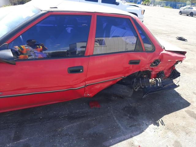 1Y1SK5460MZ075860 - 1991 GEO PRIZM BASE RED photo 9