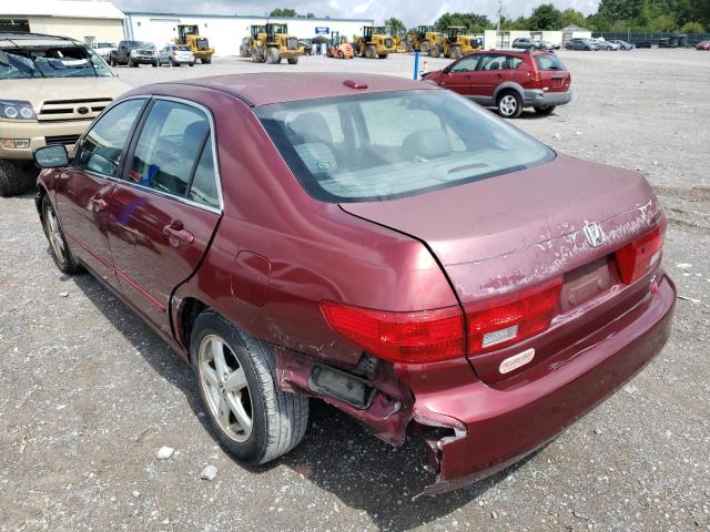 1HGCM56815A131954 - 2005 HONDA ACCORD EX BURGUNDY photo 3