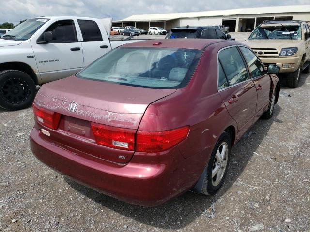 1HGCM56815A131954 - 2005 HONDA ACCORD EX BURGUNDY photo 4