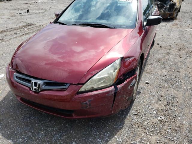 1HGCM56815A131954 - 2005 HONDA ACCORD EX BURGUNDY photo 9