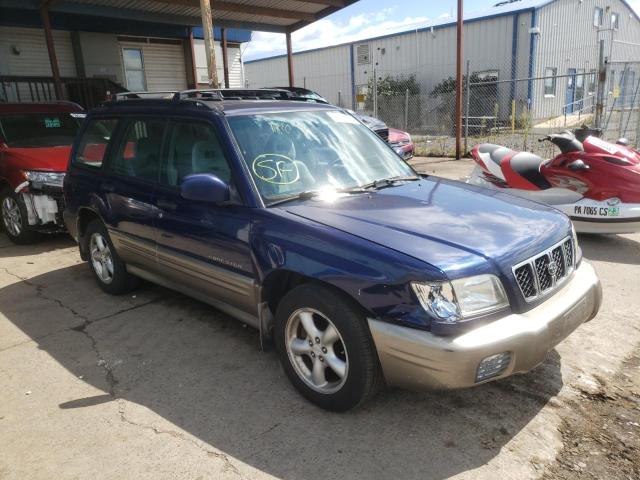 JF1SF65552H756190 - 2002 SUBARU FORESTER S BLUE photo 1