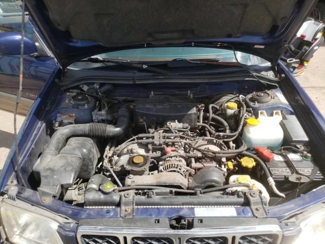 JF1SF65552H756190 - 2002 SUBARU FORESTER S BLUE photo 7