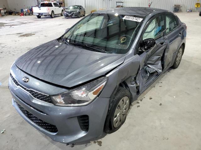 3KPA24AB0KE242433 - 2019 KIA RIO S CHARCOAL photo 2