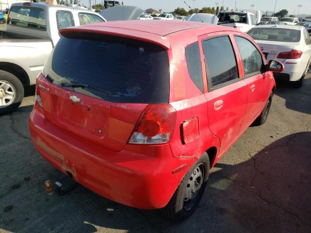 KL1TJ62674B146783 - 2004 CHEVROLET AVEO LS 红色 照片 4