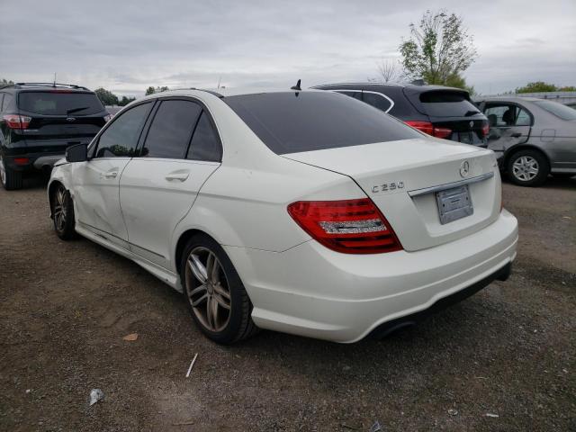 WDDGF8FB0CA686498 - 2012 MERCEDES-BENZ C 250 4MAT WHITE photo 3