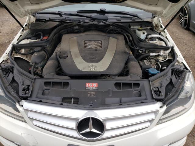 WDDGF8FB0CA686498 - 2012 MERCEDES-BENZ C 250 4MAT WHITE photo 7