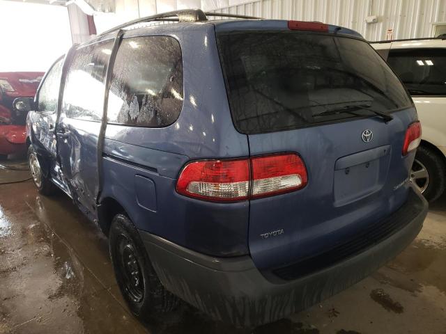 4T3ZF19C23U546520 - 2003 TOYOTA SIENNA LE BLUE photo 3