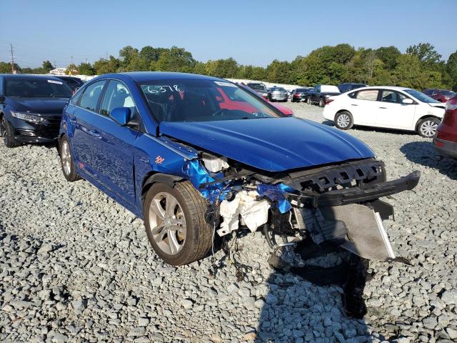 5NPE34AF1JH656378 - 2018 HYUNDAI SONATA SPO BLUE photo 1