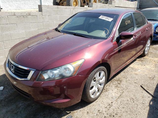 1HGCP2F83AA064886 - 2010 HONDA ACCORD EXL MAROON photo 2