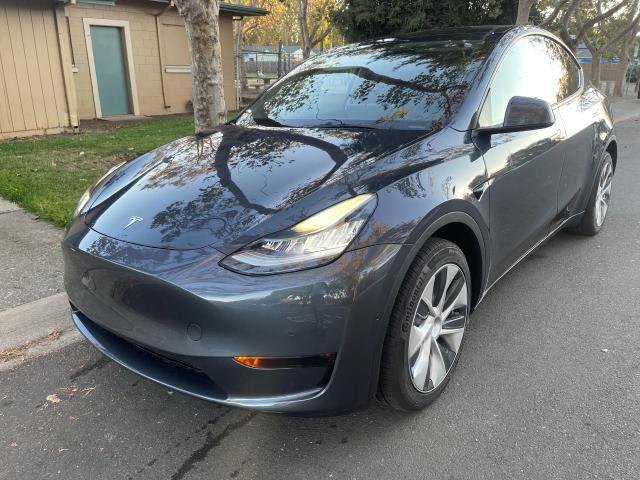 7SAYGDEE2NF359386 - 2022 TESLA MODEL Y رمادي صورة 2