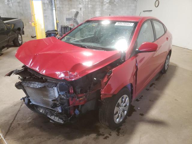 KMHCT4AE6FU899059 - 2015 HYUNDAI ACCENT GLS RED photo 2