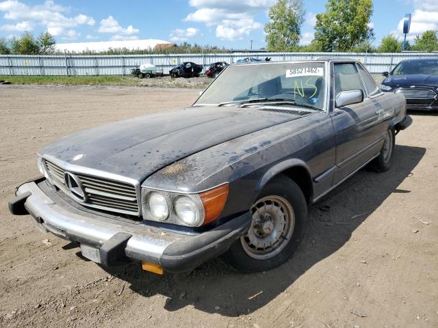 WDBBA45C4FA016350 - 1985 MERCEDES-BENZ 380 SL BLUE photo 2