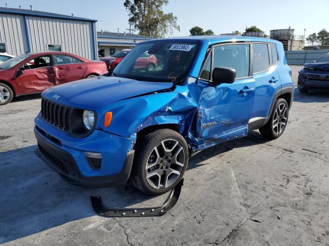 ZACNJAAB8LPM06998 - 2020 JEEP RENEGADE S BLUE photo 2
