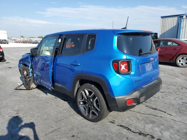 ZACNJAAB8LPM06998 - 2020 JEEP RENEGADE S BLUE photo 3