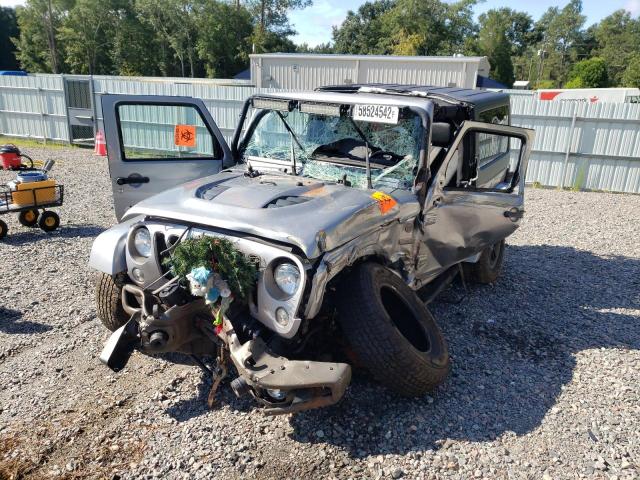 1C4AJWBG0GL322287 - 2016 JEEP WRANGLER S SILVER photo 2