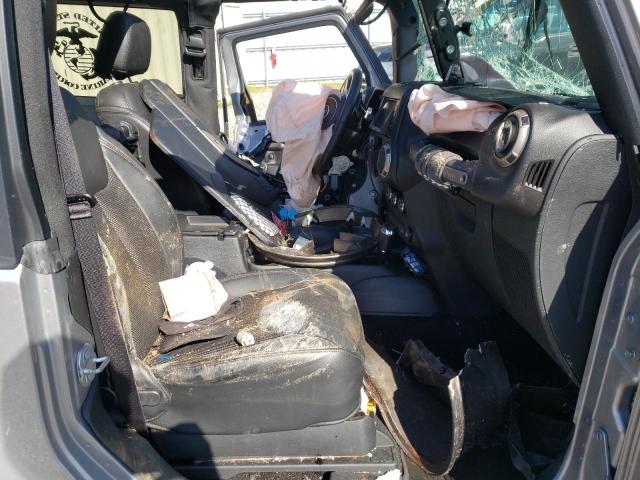 1C4AJWBG0GL322287 - 2016 JEEP WRANGLER S SILVER photo 5