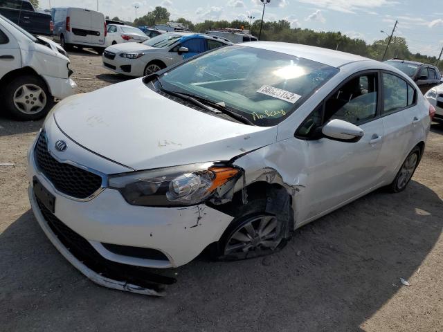 KNAFX4A61E5140162 - 2014 KIA FORTE LX WHITE photo 2