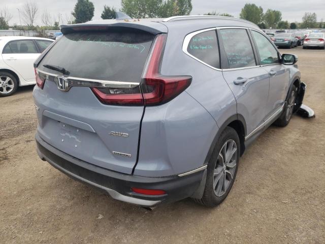 2HKRW2H95NH214657 - 2022 HONDA CR-V TOURI GRAY photo 4