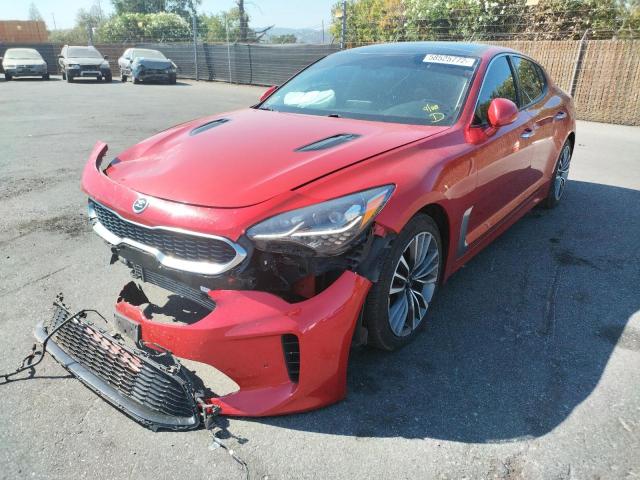 KNAE15LAXK6062328 - 2019 KIA STINGER RED photo 2