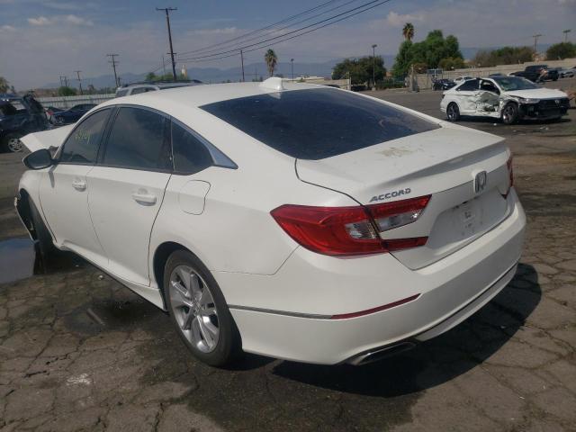 1HGCV1F15JA025252 - 2018 HONDA ACCORD LX WHITE photo 3