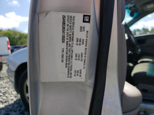 2G4WB52K041165634 - 2004 BUICK REGAL LS 银色 照片 10