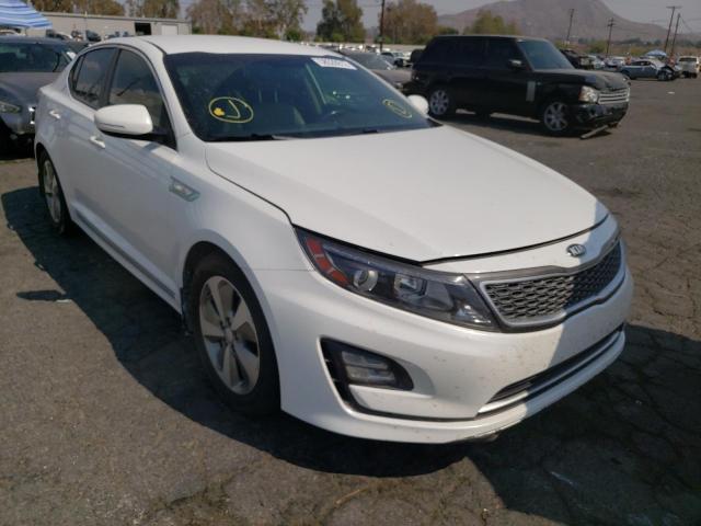 KNAGN4AD8E5069308 - 2014 KIA OPTIMA HYB WHITE photo 1