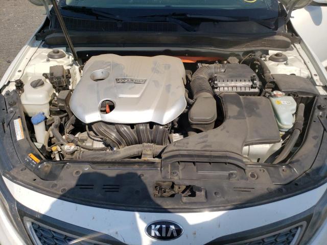 KNAGN4AD8E5069308 - 2014 KIA OPTIMA HYB WHITE photo 7