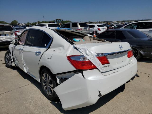 1HGCR2F33DA107111 - 2013 HONDA ACCORD LX WHITE photo 3