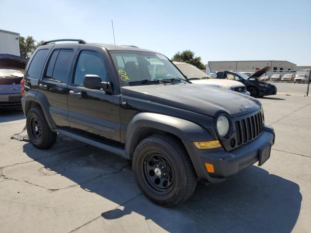 1J4GK48K67W621704 - 2007 JEEP LIBERTY SP BLACK photo 1