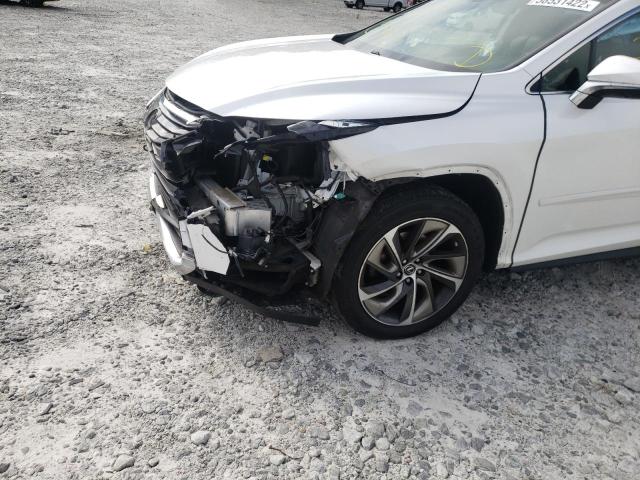 JTJDZKCAXK2018517 - 2019 LEXUS RX 350 L WHITE photo 9