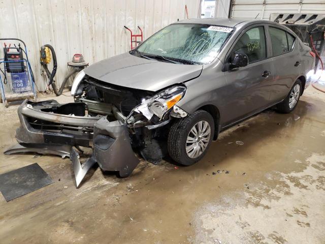 3N1CN7AP8FL879099 - 2015 NISSAN VERSA S GRAY photo 2