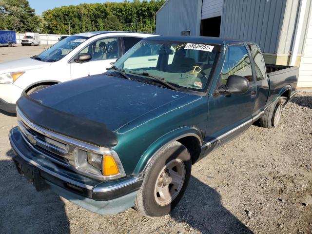 1GCCS19W2TK133128 - 1996 CHEVROLET S TRUCK S1 GREEN photo 2