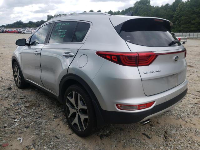 KNDPRCA68H7210034 - 2017 KIA SPORTAGE S SILVER photo 3