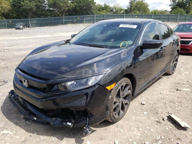 2HGFC2F86MH513055 - 2021 HONDA CIVIC SPOR BLACK photo 2