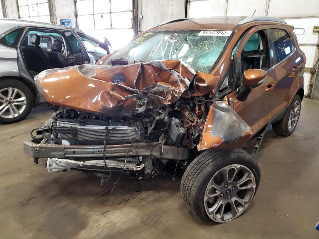 MAJ6S3KL0LC355840 - 2020 FORD ECOSPORT T ORANGE photo 2