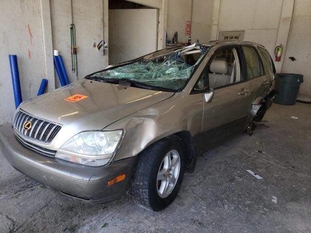 JTJGF10U110087847 - 2001 LEXUS RX 300 BEIGE photo 2